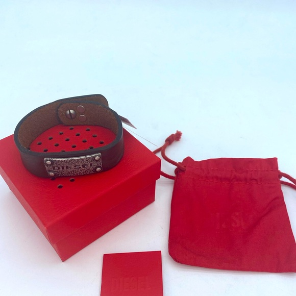 Diesel Leather Wrist Band - Picture 2 of 7